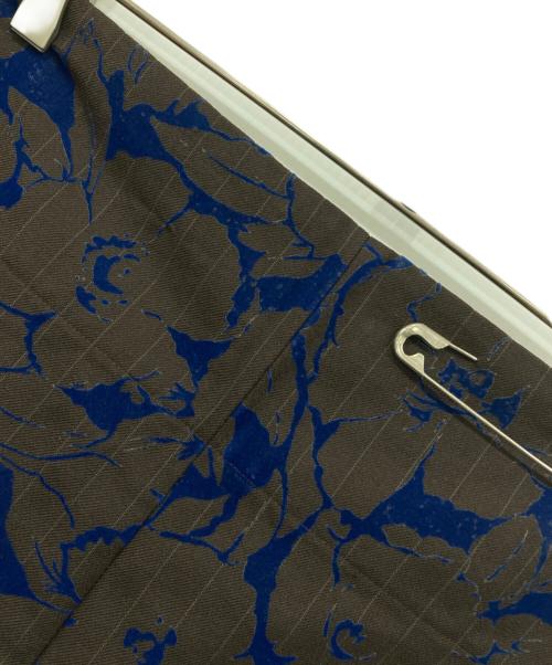 COMME des GARCONS（コムデギャルソン）COMME des GARCONS (コムデギャルソン) フロッキーパンツ ブラウン×ブルー サイズ:Sの古着・服飾アイテム