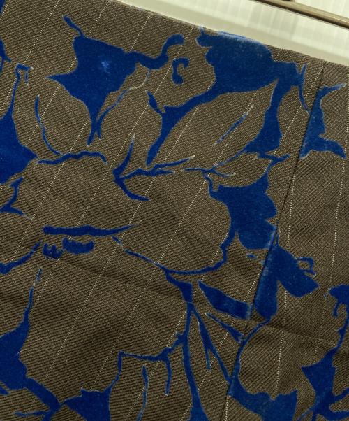 COMME des GARCONS（コムデギャルソン）COMME des GARCONS (コムデギャルソン) フロッキーパンツ ブラウン×ブルー サイズ:Sの古着・服飾アイテム