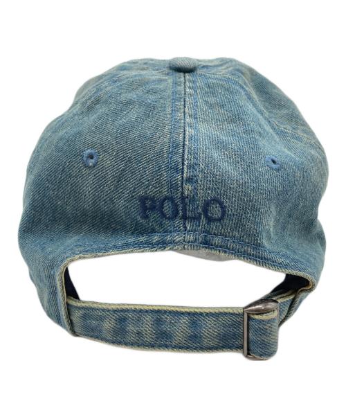 POLO RALPH LAUREN（ポロ・ラルフローレン）POLO RALPH LAUREN (ポロ・ラルフローレン) デニムキャップ インディゴの古着・服飾アイテム