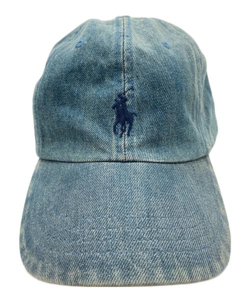 POLO RALPH LAUREN（ポロ・ラルフローレン）POLO RALPH LAUREN (ポロ・ラルフローレン) デニムキャップ インディゴの古着・服飾アイテム