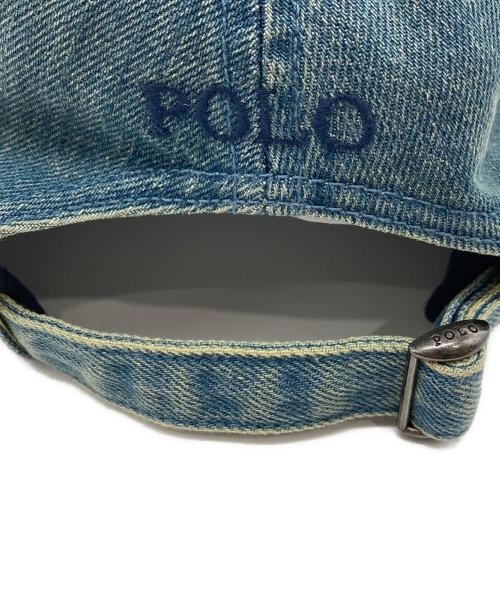 POLO RALPH LAUREN（ポロ・ラルフローレン）POLO RALPH LAUREN (ポロ・ラルフローレン) デニムキャップ インディゴの古着・服飾アイテム