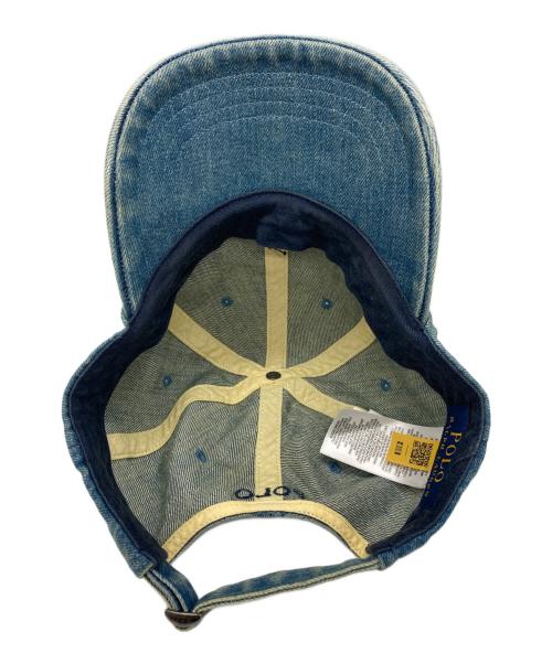 POLO RALPH LAUREN（ポロ・ラルフローレン）POLO RALPH LAUREN (ポロ・ラルフローレン) デニムキャップ インディゴの古着・服飾アイテム