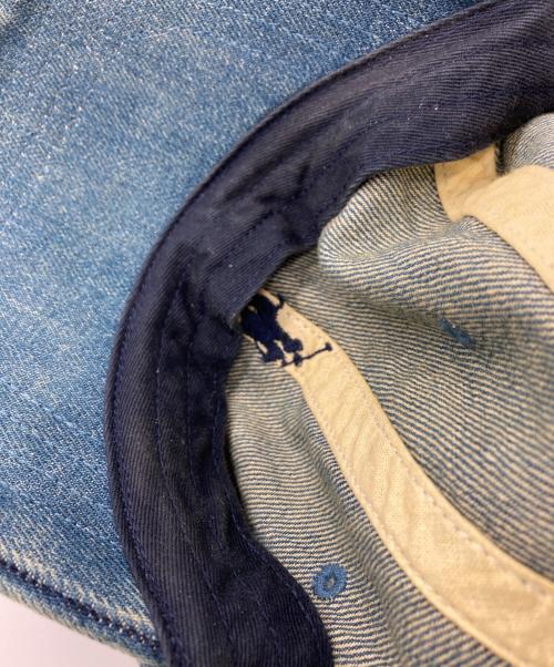 POLO RALPH LAUREN（ポロ・ラルフローレン）POLO RALPH LAUREN (ポロ・ラルフローレン) デニムキャップ インディゴの古着・服飾アイテム