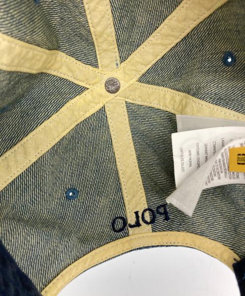 POLO RALPH LAUREN（ポロ・ラルフローレン）POLO RALPH LAUREN (ポロ・ラルフローレン) デニムキャップ インディゴの古着・服飾アイテム