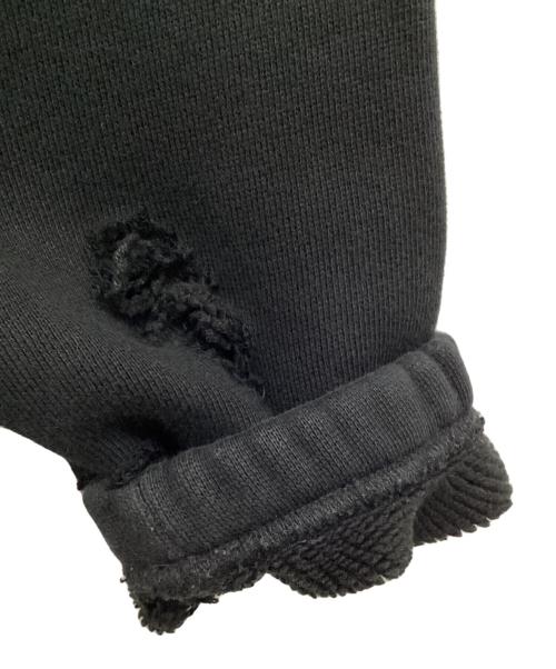 masonprince（メゾンプリンス）masonprince (メゾンプリンス) オーバーサイズ ラグラン サイドライン ダメージ加工パーカー ブラック サイズ:3の古着・服飾アイテム