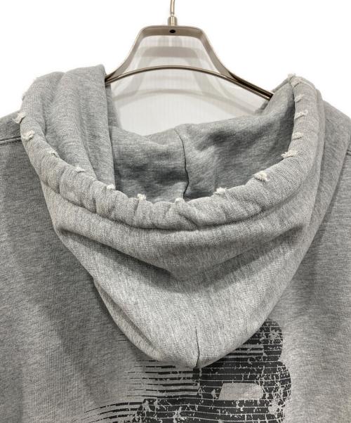 masonprince（メゾンプリンス）masonprince (メゾンプリンス) オーバーサイズ ペイント加工 ZIPパーカー グレー サイズ:3の古着・服飾アイテム