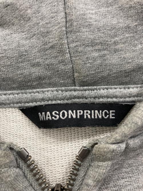 masonprince（メゾンプリンス）masonprince (メゾンプリンス) オーバーサイズ ペイント加工 ZIPパーカー グレー サイズ:3の古着・服飾アイテム