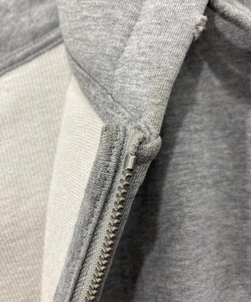 masonprince（メゾンプリンス）masonprince (メゾンプリンス) オーバーサイズ ペイント加工 ZIPパーカー グレー サイズ:3の古着・服飾アイテム