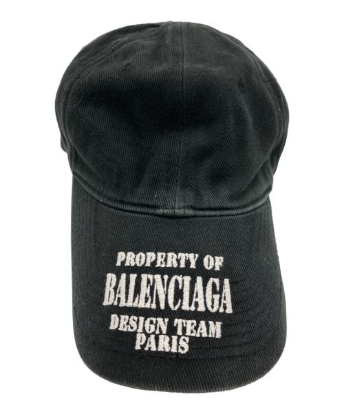 BALENCIAGA（バレンシアガ）BALENCIAGA (バレンシアガ) ベースボールキャップ ブラック サイズ:Lの古着・服飾アイテム
