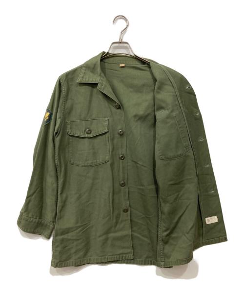 US ARMY（ユーエスアーミー）US ARMY (ユーエスアーミー) ユーティリティーシャツ カーキ サイズ:SIZE 15 1/2の古着・服飾アイテム