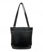 COACHコーチ）の古着「レザートートバッグ」｜ブラック