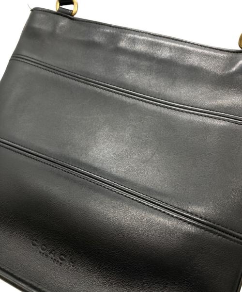 COACH（コーチ）COACH (コーチ) レザートートバッグ ブラックの古着・服飾アイテム