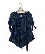 Vivienne Westwood RED LABELヴィヴィアンウエストウッドレッドレーベル）の古着「ギャザーカットソー」｜ブルー