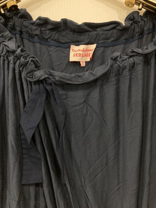 Vivienne Westwood RED LABEL（ヴィヴィアンウエストウッドレッドレーベル）Vivienne Westwood RED LABEL (ヴィヴィアンウエストウッドレッドレーベル) ギャザーカットソー ブルー サイズ:2の古着・服飾アイテム