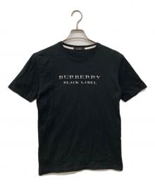 BURBERRY BLACK LABEL（バーバリーブラックレーベル）の古着「ロゴTシャツ」｜ブラック
