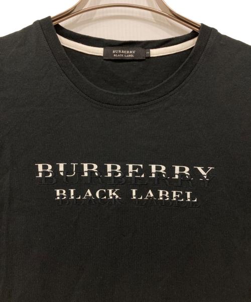 BURBERRY BLACK LABEL（バーバリーブラックレーベル）BURBERRY BLACK LABEL (バーバリーブラックレーベル) ロゴTシャツ ブラック サイズ:2の古着・服飾アイテム