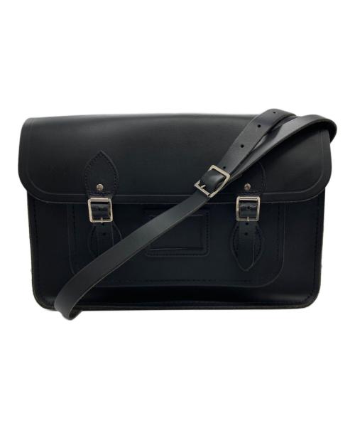 the cambridge satchel company（ケンブリッチサッチェルカンパニー）the cambridge satchel company (ケンブリッチサッチェルカンパニー) レザーショルダーバッグ ブラックの古着・服飾アイテム