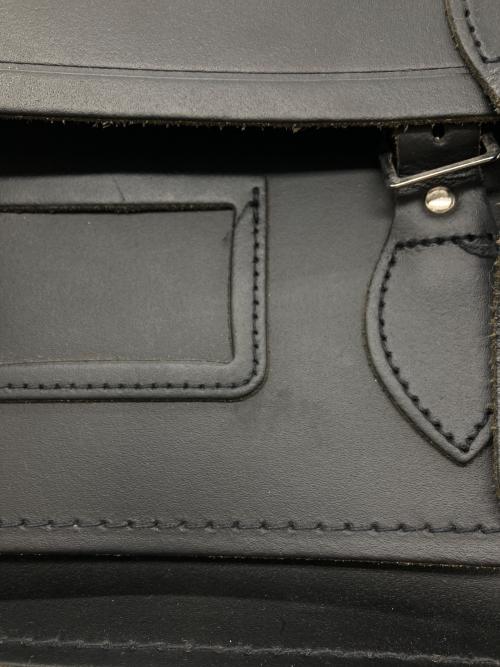 the cambridge satchel company（ケンブリッチサッチェルカンパニー）the cambridge satchel company (ケンブリッチサッチェルカンパニー) レザーショルダーバッグ ブラックの古着・服飾アイテム