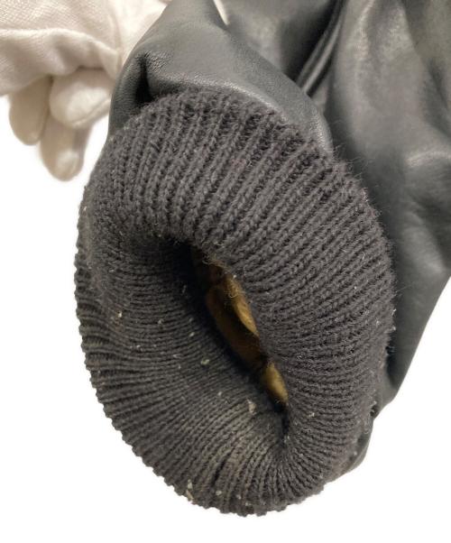 HOUSTON（ヒューストン）HOUSTON (ヒューストン) レザージャケット ブラック サイズ:Mの古着・服飾アイテム