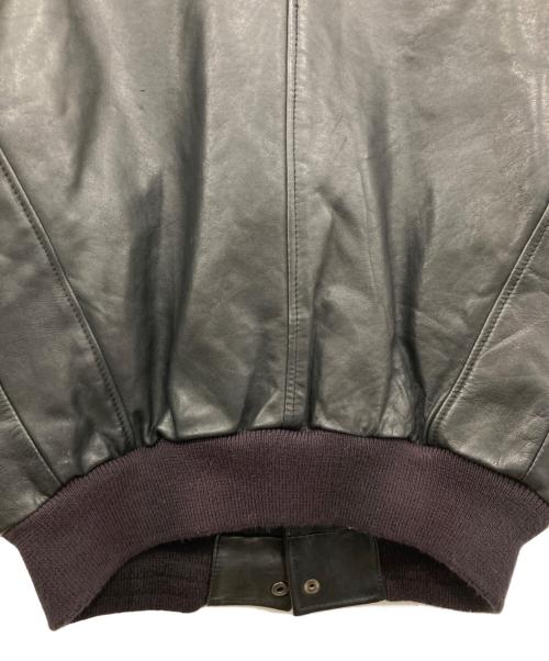 HOUSTON（ヒューストン）HOUSTON (ヒューストン) レザージャケット ブラック サイズ:Mの古着・服飾アイテム