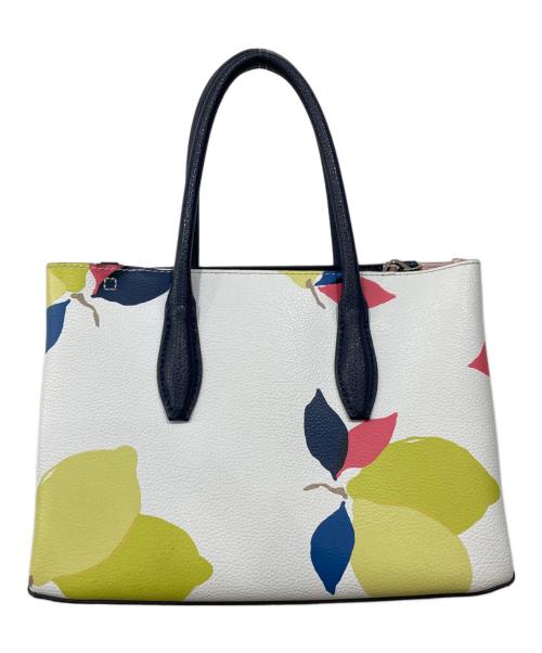 Kate Spade（ケイトスペード）Kate Spade (ケイトスペード) 2WAYバッグ ホワイト×ネイビーの古着・服飾アイテム