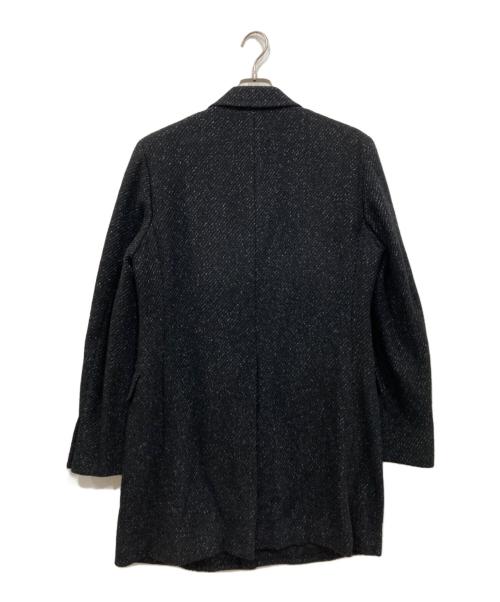 Aquascutum（アクアスキュータム）Aquascutum (アクアスキュータム) チェスターコート ネイビー×ブラック サイズ:38の古着・服飾アイテム