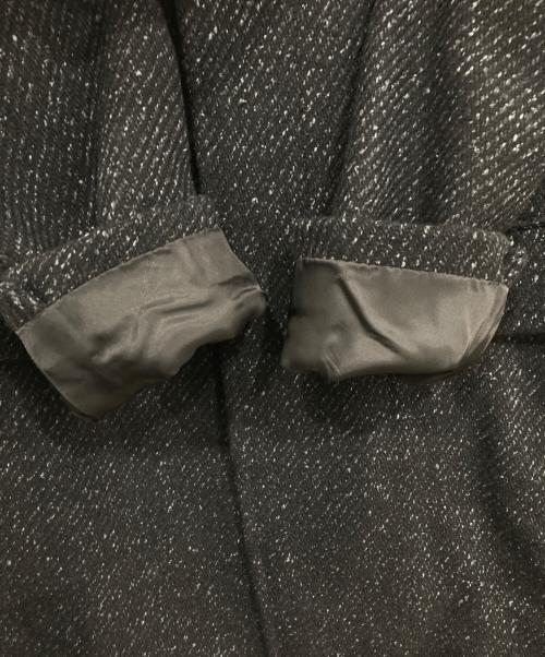 Aquascutum（アクアスキュータム）Aquascutum (アクアスキュータム) チェスターコート ネイビー×ブラック サイズ:38の古着・服飾アイテム