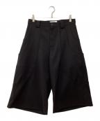GOAT ESSENCEゴートエッセンス）の古着「タックワイドショーツ」｜ブラック