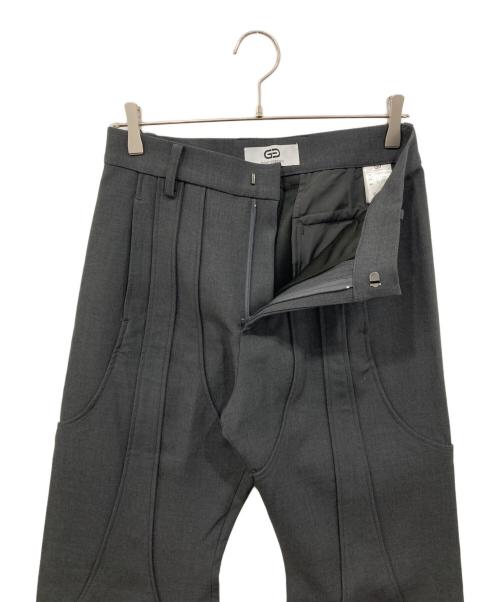 GOAT ESSENCE（ゴートエッセンス）GOAT ESSENCE (ゴートエッセンス) 4タックフレアパンツ グレー サイズ:1の古着・服飾アイテム
