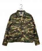 ANTIMIDアンチミッド）の古着「カモ L/S シャツ」｜カーキ
