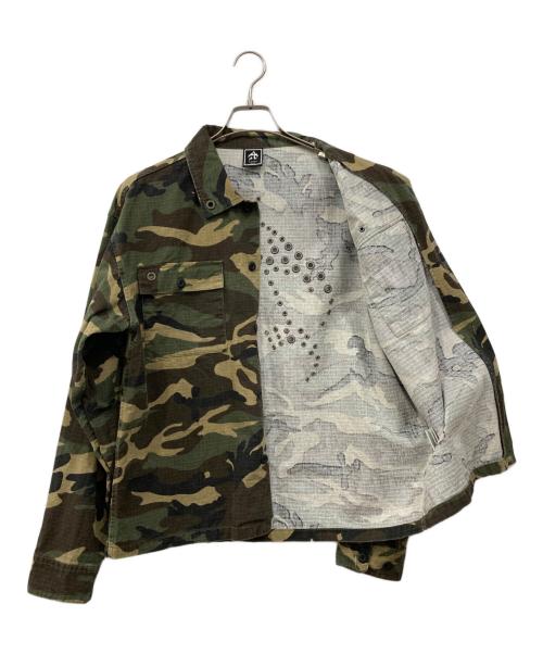 ANTIMID（アンチミッド）ANTIMID (アンチミッド) カモ L/S シャツ カーキ サイズ:Sの古着・服飾アイテム