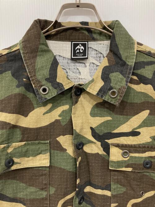 ANTIMID（アンチミッド）ANTIMID (アンチミッド) カモ L/S シャツ カーキ サイズ:Sの古着・服飾アイテム