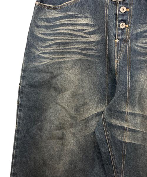 Ballsy.Brothers（ボールジーブラザーズ）BALLSY.BROTHERS (ボールジーブラザーズ) super wide baggy denim / スーパーワイドバギーデニムパンツ インディゴ サイズ:Lの古着・服飾アイテム