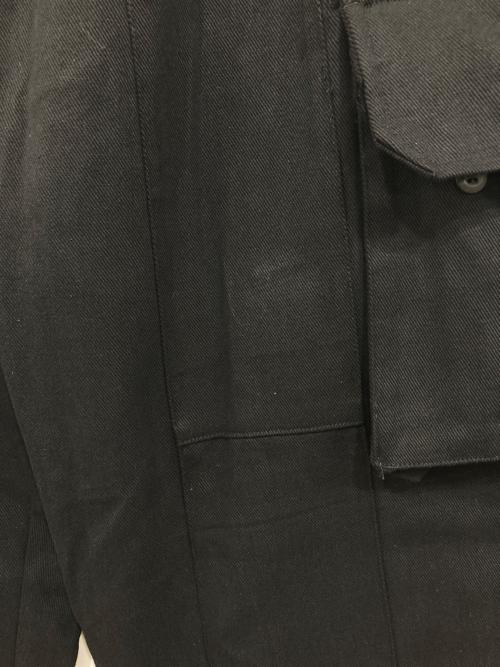 Ballsy.Brothers（ボールジーブラザーズ）BALLSY.BROTHERS (ボールジーブラザーズ) Twill tuck M47 cargo pants / ツイルタックM47カーゴパンツ ブラック サイズ:Lの古着・服飾アイテム