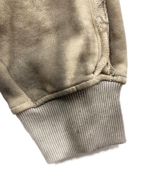 VILLAIN（ヴィラン）VILLAIN (ヴィラン) VL LAYER EMBROIDERY HOODIE / VLレイヤーエンブロイダリーフーディ ベージュ サイズ:表記無し(実寸を参照ください)の古着・服飾アイテム