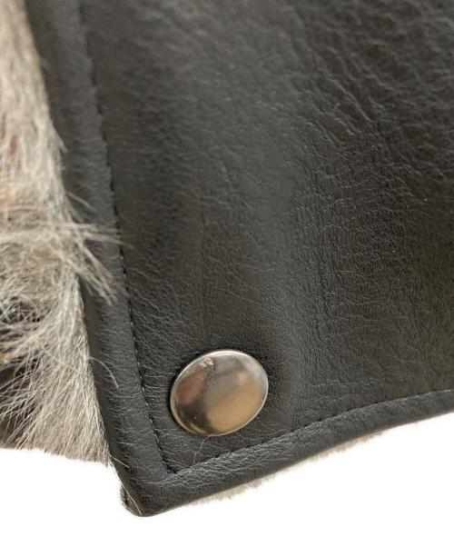 CAMPHOR WOOD（カンファーウッド）CAMPHOR WOOD (カンファーウッド) レザー/ファーフェイクリバーシブルフライトジャケット ブラック サイズ:Sの古着・服飾アイテム