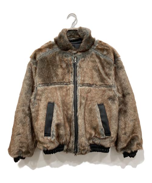 CAMPHOR WOOD（カンファーウッド）CAMPHOR WOOD (カンファーウッド) レザー/ファーフェイクリバーシブルフライトジャケット ブラック サイズ:Sの古着・服飾アイテム