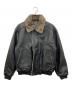 CAMPHOR WOOD（カンファーウッド）の古着「レザー/ファーフェイクリバーシブルフライトジャケット」｜ブラック