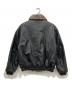CAMPHOR WOOD (カンファーウッド) レザー/ファーフェイクリバーシブルフライトジャケット ブラック サイズ:S：20000円
