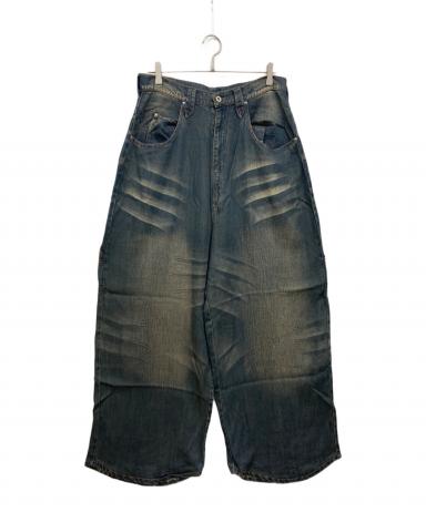 【完売品】ballsy brothers ブラックレーヨンバギーデニム 中古・古着通販】BALLSY.BROTHERS (ボールジーブラザーズ) オーバー