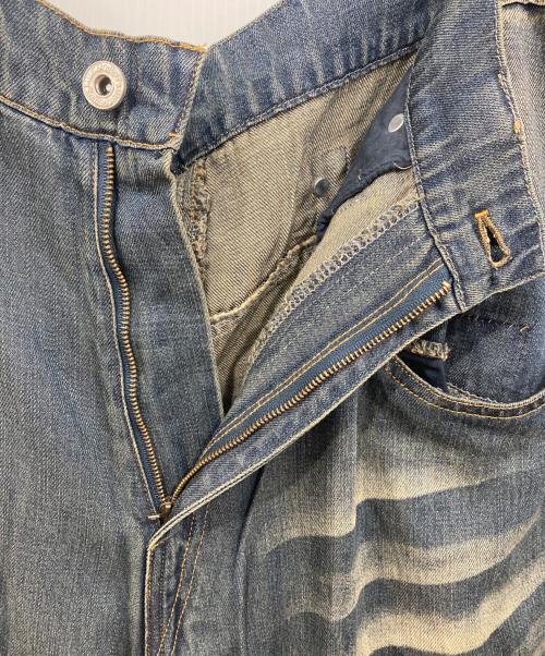 Ballsy.Brothers（ボールジーブラザーズ）BALLSY.BROTHERS (ボールジーブラザーズ) オーバーダイワイドバギーレーヨンサマーデニム インディゴ サイズ:Lの古着・服飾アイテム