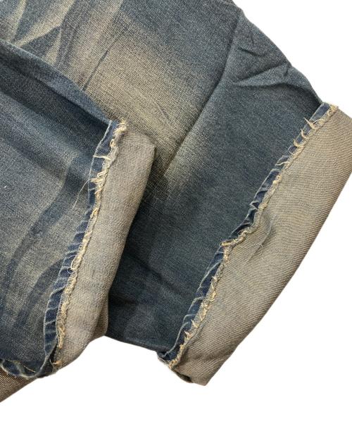 Ballsy.Brothers（ボールジーブラザーズ）BALLSY.BROTHERS (ボールジーブラザーズ) オーバーダイワイドバギーレーヨンサマーデニム インディゴ サイズ:Lの古着・服飾アイテム