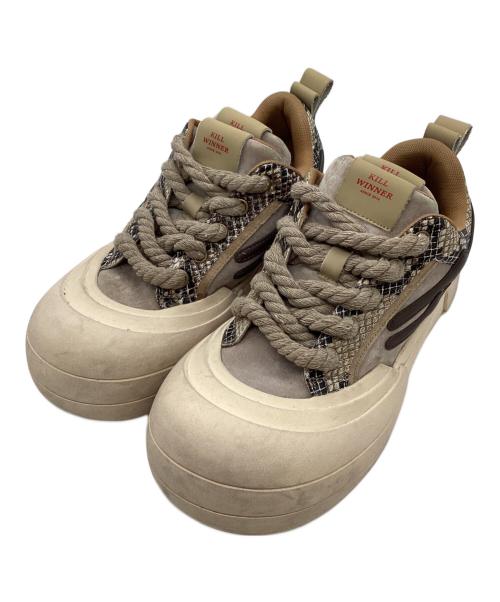 KILLWINNER（キルウィナー）KILLWINNER (キルウィナー) スニーカー ベージュ サイズ:26.5cmの古着・服飾アイテム