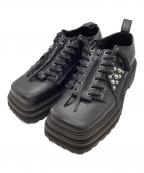 DAIRIKUダイリク）の古着「スタッズファイヤーマンブーツ」｜ブラック