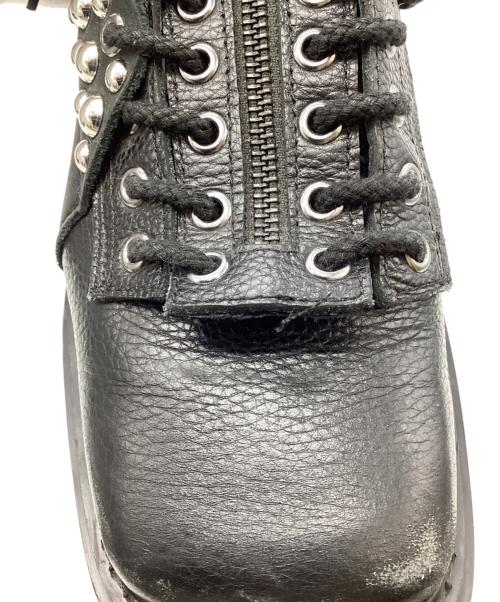 DAIRIKU（ダイリク）DAIRIKU (ダイリク) スタッズファイヤーマンブーツ ブラック サイズ:26cmの古着・服飾アイテム