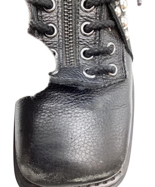DAIRIKU（ダイリク）DAIRIKU (ダイリク) スタッズファイヤーマンブーツ ブラック サイズ:26cmの古着・服飾アイテム