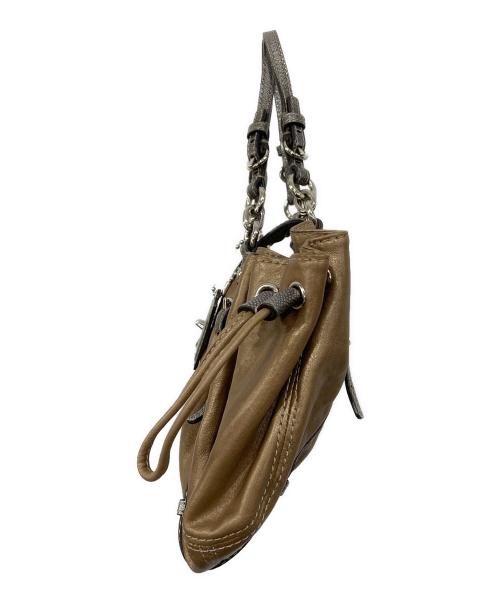 COACH（コーチ）COACH (コーチ) ターンロック ハンドバッグ ブラウンの古着・服飾アイテム