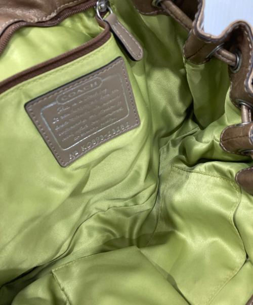 COACH（コーチ）COACH (コーチ) ターンロック ハンドバッグ ブラウンの古着・服飾アイテム