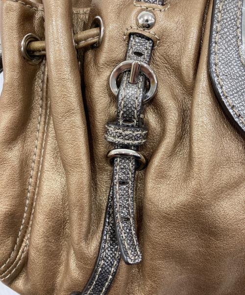 COACH（コーチ）COACH (コーチ) ターンロック ハンドバッグ ブラウンの古着・服飾アイテム