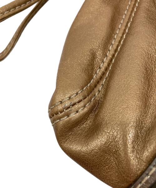 COACH（コーチ）COACH (コーチ) ターンロック ハンドバッグ ブラウンの古着・服飾アイテム